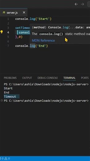 JavaScript Event Loop Ka Magic 😱 | Start → Timeout → End?