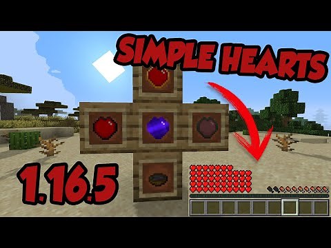 [MOD 1.16.5] 💜💚🖤 SIMPLE HEARTS | HAVE MORE HEARTS 💙🤎💛