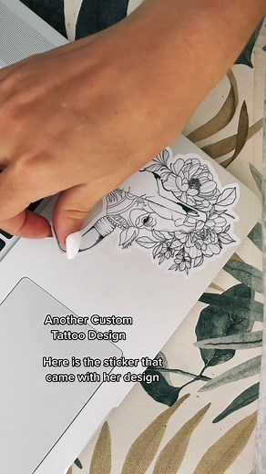 Half bull half skull ✨ #tattoodesign #smallbusiness #art #tattoo #sticker