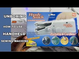Unboxing And How To Use The Portable Handheld Sewing Machine