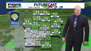 Scattered rain/storms return to southern areas