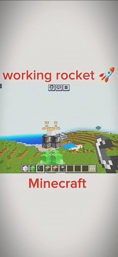 🌌 Minecraft Rocket Launch Experiment! 🚀✨#minecraft#rocket
