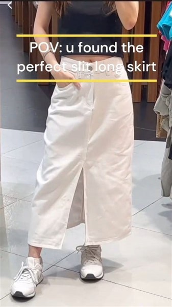 73 reactions · 26 shares | Finally found the perfect denim long skirt with the slit after searching for ages  It's comfy, cute, and goes with everything  #denimskirt #ootd #fashioninspo | Surplus | Facebook