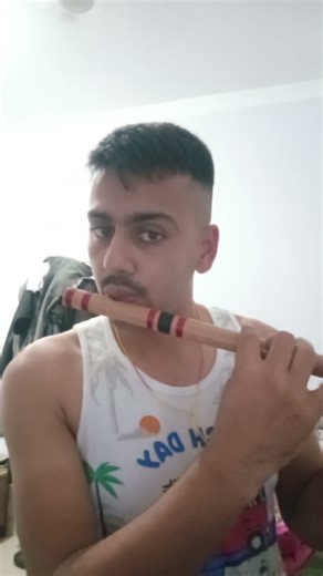 If you learn to play like this, you can easily play the flute.#krishna