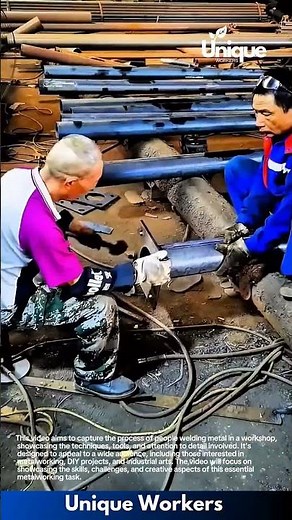 Metal welding: people welding metal in a workshop