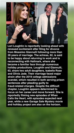 Lori Loughlin Embraces Career Comeback After Divorce From Mossimo Giannulli #shorts