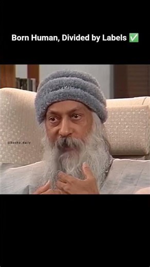 The World Divided by Identity #osho #religion #philosophy #viralvideo #shorts #spirituality #status