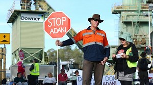 Environmental activists pressure Labor on Adani coal mine