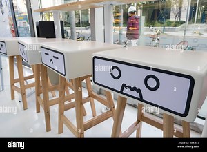 Interior view of Lawson's first convenience store inspired by Bilibili, a leading Chinese video-sharing streaming website themed around anime, comic a Stock Photo - Alamy