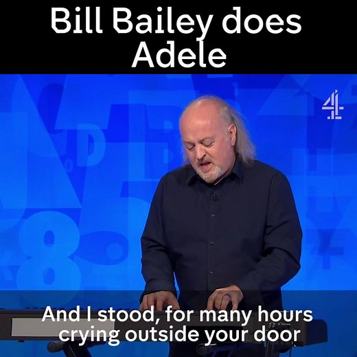 Bill Bailey's written a song for Adele but he's not going to go on about it.... | Channel 4