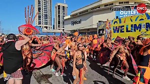 19K views · 189 reactions | Lost Tribe masqueraders parade before the South Quay judging station PoS. Video by Jesse Ramdeo. | CNC3 Television, Trinidad and Tobago | Facebook