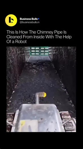 Business Bulls | AI on Instagram: "A high-tech robot is revolutionizing chimney cleaning by navigating pipes from the inside, scrubbing away soot and debris with rotating brushes. Equipped with a built-in camera, operators can monitor the process in real time, making the job safer, faster, and more precise than traditional manual methods. While the robot handles the heavy cleaning, human inspection still ensures flawless results. This blend of robotics and oversight is setting a new standard in