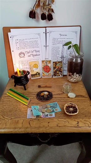 Money Magic Altar Setup for Abundance and Wealth