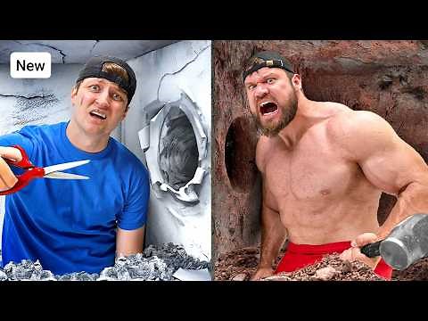 100 Layers of Paper vs 100 Layers of Rock