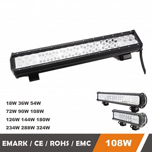[Hot Item] 108W 17.2" High Lumen 4X4 Modular LED Bar with Amber and Clear for Truck