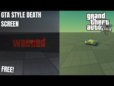 ROBLOX - GTA Style Death Screen! (FREE/UNCOPYLOCKED)