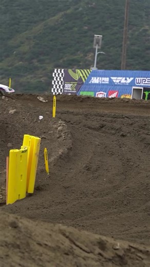 Track changes after Thursday's media day sessions: the huge triple step over has been made into rollers up and over. @dangerboydeegan demonstrates. #motocross #dangerboydeegan