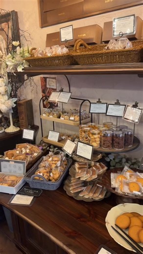 全部焼き菓子なんだけど並べ方や使う食器がオシャレだった🍪#おすすめ #カフェ #焼き菓子