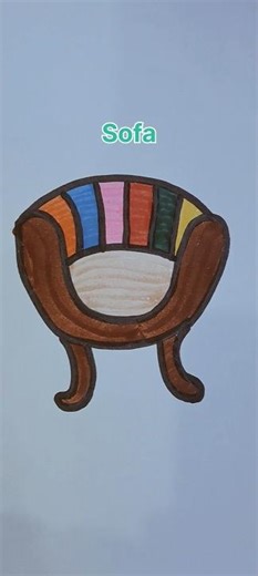 How to draw sofa easy drawing #shorts #ytshorts #viral #drawing #art