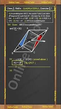 Q5_iv_v Ex 8.1 Class 9 Maths | Quadrilaterals | NCERT Solutions Explained