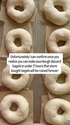 Sourdough Discard Bagels in less than 2 hours!