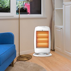 [Hot Item] Portable Halogen Heater with Safety Tip-Over Switch and Oscillation Feature