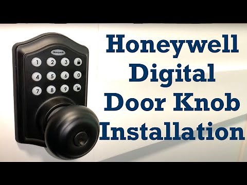 DIY Honeywell Digital Door Knob w/Electronic Keypad Installation Tutorial [Honeywell Digital Knob]