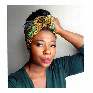 Wired African Print Headband: Boho Hair Scarf, Twist Headwrap - Etsy