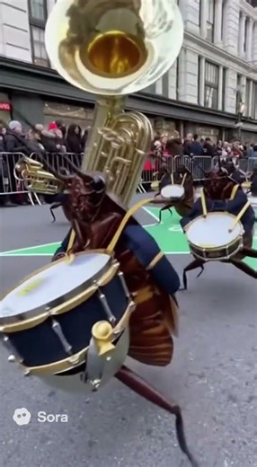 Bizarro Thanksgiving Day Parade - The Giant Cockroach Band