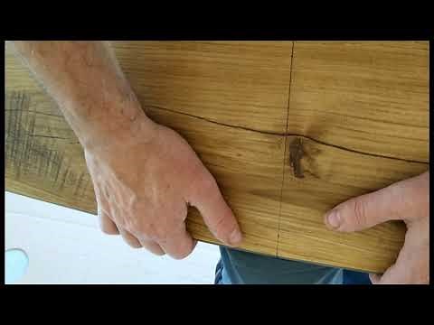 Cut a clip-on PVC parquet board