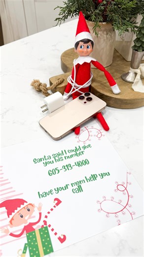 Lauren Thompson on Instagram: "Elf on the shelf - Night 22 ❤️ I can’t believe we are so close to Christmas! I’m dying to call this number with ivory tomorrow morning 🥹 #ElfOnTheShelf #ElfIdeas #ElfOnTheShelfIdeas ChristmasElf ElfAdventures ElfOnTheShelf2025 HolidayElf ElfOnTheShelfFun ElfShenanigans ElfOnTheShelfMischief ChristmasMagic HolidayTraditions ChristmasIdeas CountdownToChristmas ChristmasFun ChristmasVibes momsofinstagram elf christmastraditions momsoftoddlers lifestyle"