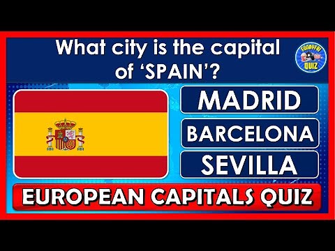 Guess the "EUROPEAN CAPITAL" QUIZ! | GEOGRAPHY TRIVIA/CHALLENGE