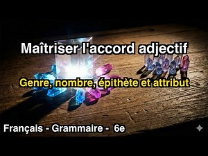 Maîtriser l'accord de l"adjectif