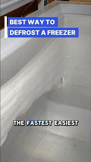 Best Way to Defrost a Freezer Fast and Easy - #shorts #diy #homemaintenance
