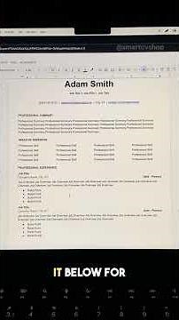 RESUME IN GOOGLE DOCS IN 5 MINUTES!!! FULL GUIDE ✨ #resumeguide #resumetemplate #atsfriendly #cv