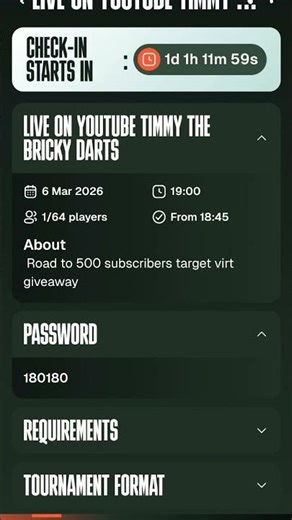 Live darts tournament target dart counter app road to 500 subscribers target virt giveaway