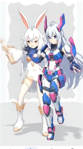 paimon dancing with her humanized pet bunny rabbit #genshinimpact #genshin #paimon @VALUCANE