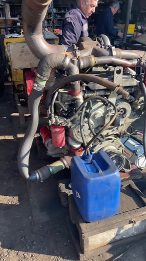 Primera prueba del motor Detroit 6V92