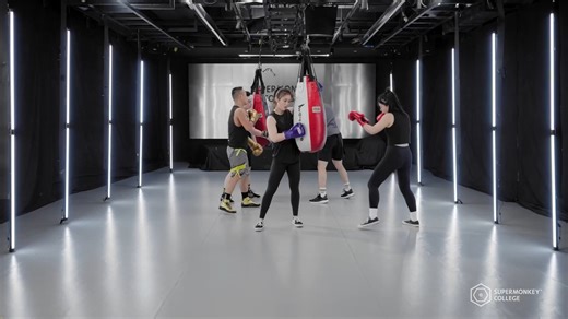 国内流行团操超级猩猩燃脂减肥健身搏击操（沙袋）拳击打沙袋燃动搏击第23期完整无水印高清视频和配套音乐网盘分享