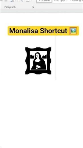 Monalisa Shortcut Keys 😱#msword #shorts #mswordshortcuts