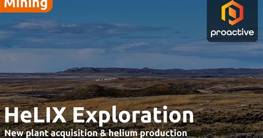 Helix Exploration chairman on new plant acquisition and Q2 helium production at Rudyard