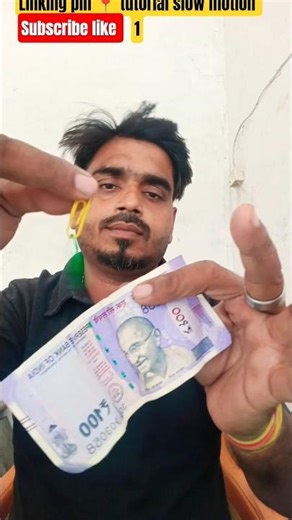 🤑Linking Pin Magic tutorial Slow motion #magic #shorts #tranding