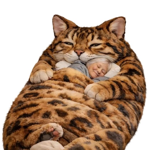 Cold Weather Sleeping Bag,Fluffy Cat Sleeping Bag for Adults,Adorable Cats Envelopes Sleeping Bag,Cat Sleeping Bags for Adults,Sleeping Bags for Adults Cold Weather,Adult Sleeping Bag(B)