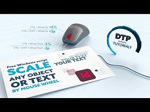Scale Objects or Text by Mouse Wheel - InDesign tutorial