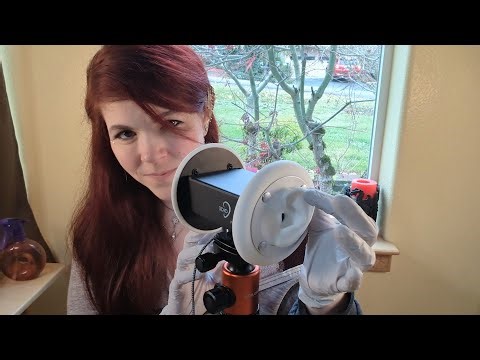 ASMR - Gloved Ear Touching and Palpating - Sticky Honey Hands - Soft Spoken Personal Rambling