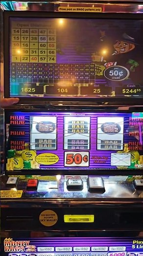 HUGE WIN win on a 50c red screen slot #bigwin