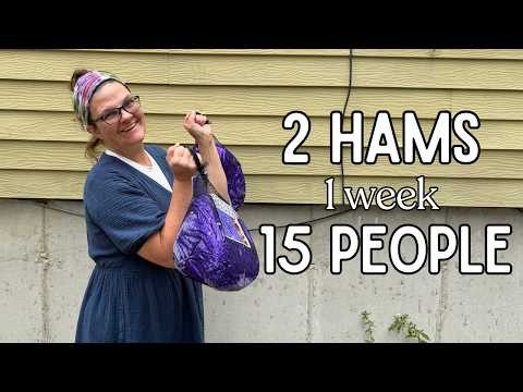 BUDGET MEALS Feeding 15 people all week on 2 HAMS