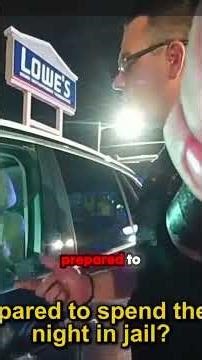 From traffic stop to jail: The moment a defiant driver refuses to comply.