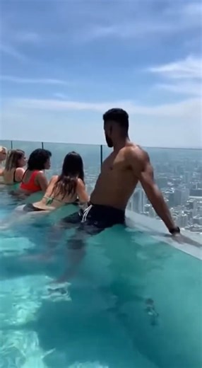 POV You are in a Breaking Glass Pool 🌊" #Shorts #Technology #viral #travel