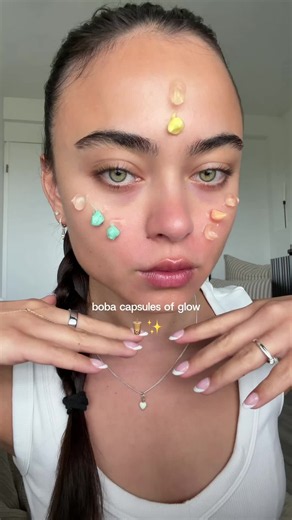 which boba capsule are you choosing? 🧋✨ 🩵 blue, 💛 yellow or 🧡 orange? using my @VT Cosmetics US capsule creams #vtcosmetics #pdrn #skinbarrier #capsulecream #skincaretips ad